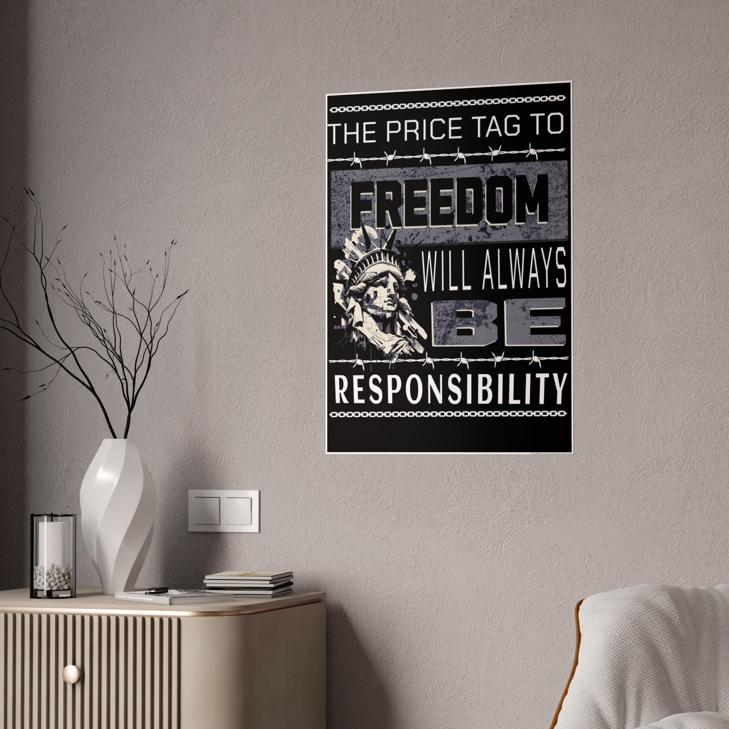 Inspiring Wall Art Print - Glossy Motivational Poster | Faith Decor | Home, Office, Gifts, Christian Art, Wall Decor, Uplifting Message