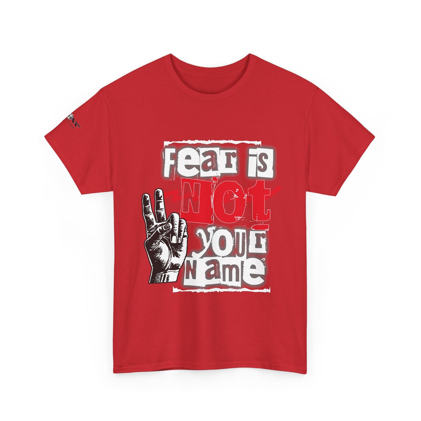 Fear Is Not Your Name T-Shirt – Bold Graphic Tee with Peace Hand Design – WoW — Words of Wisdom