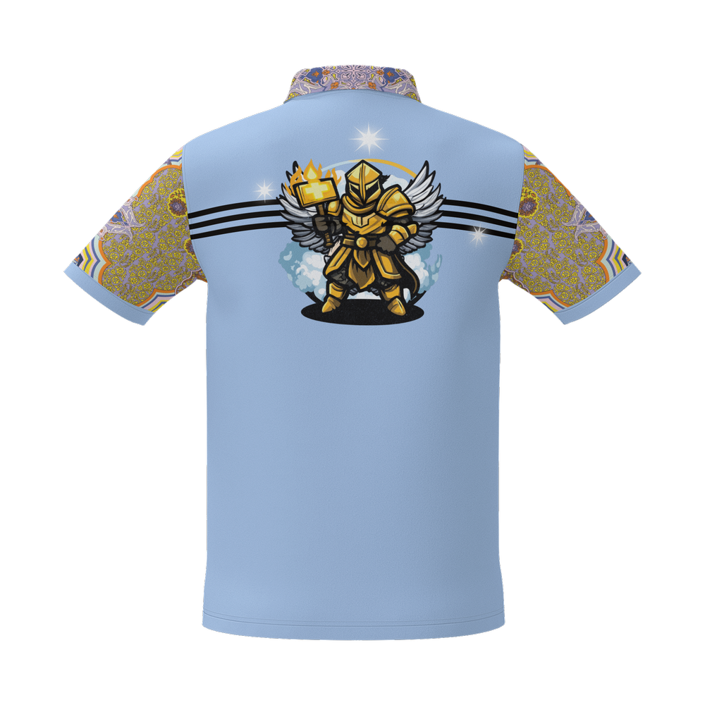 God is my Father Short-Sleeve Polo Shirt - Heavyweight 225g