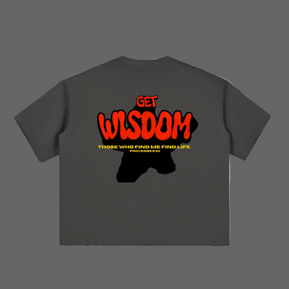 Get Wisdom Raw-Edge T-Shirt