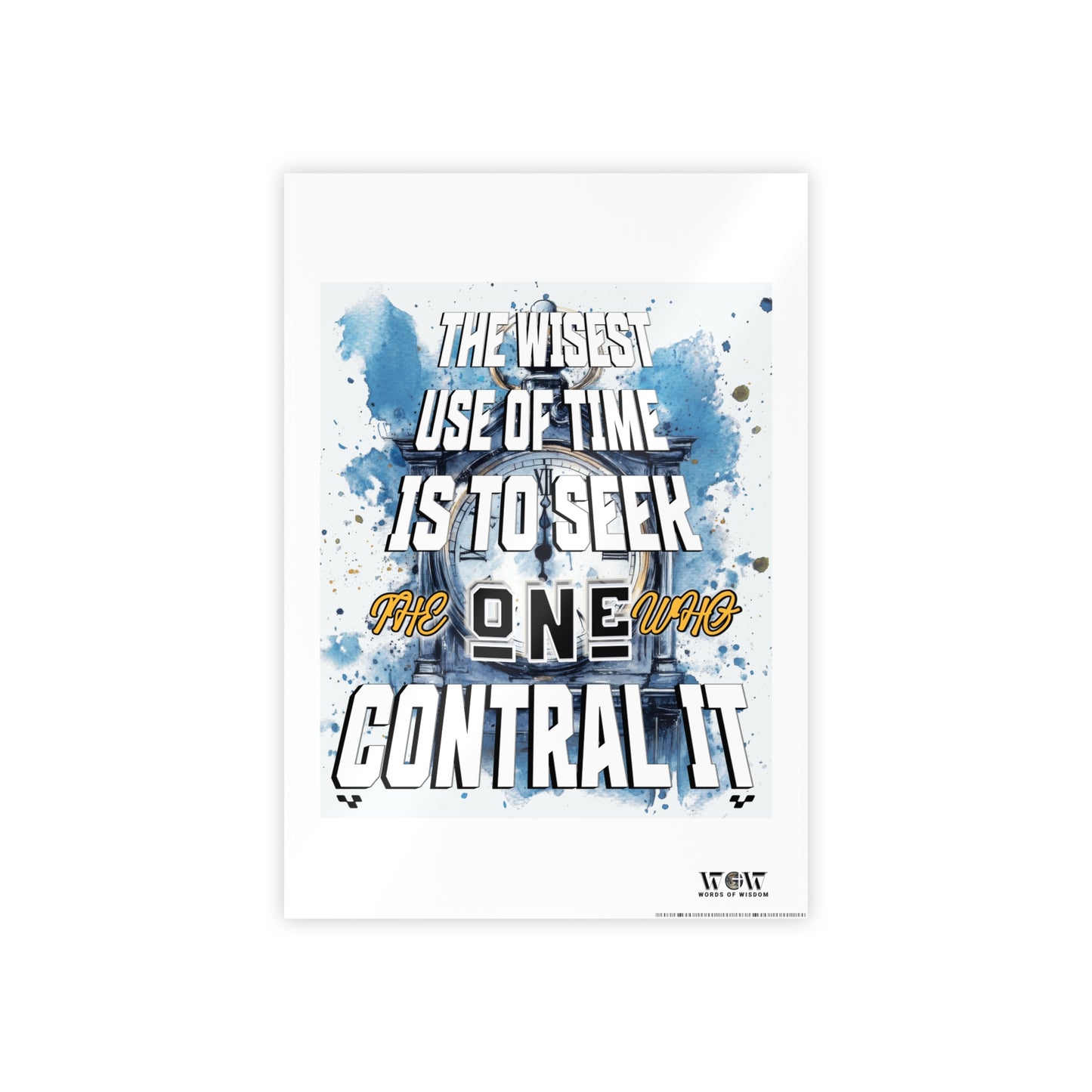 THE WISEST USE OF TIME -  Poster/Banner, Inspirational Wall Art Print, Glossy Posters for Home Decor, Motivational Quote Decor, Christian Wall Art, Gift for Faith