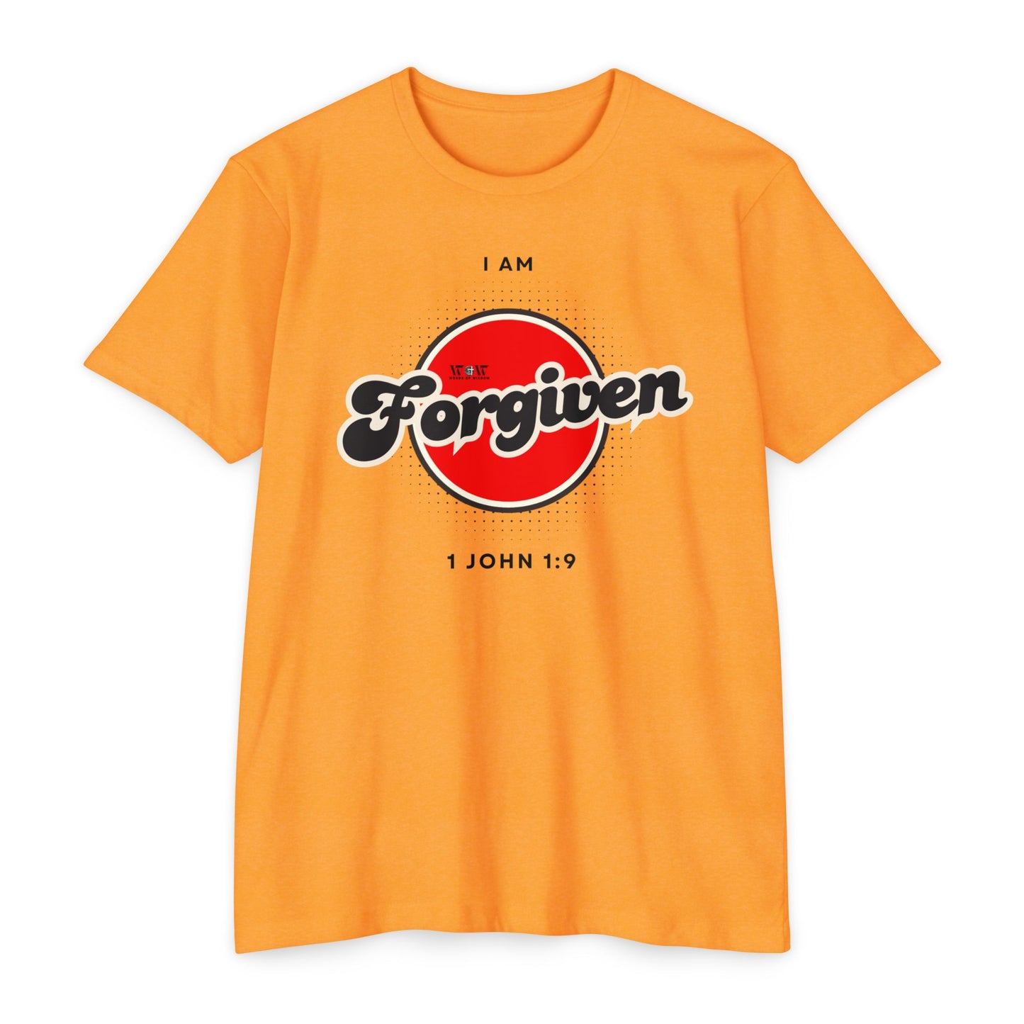 Forgiven 1 John 1:9 Christian T-Shirt — I Am Collection — Wear the Identity Heaven Spoke Over You