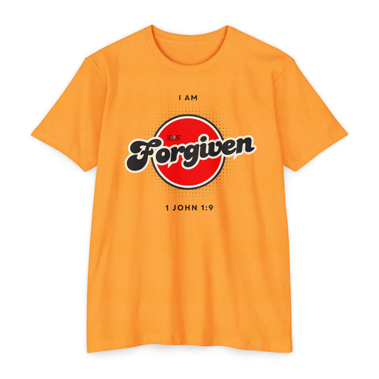 Forgiven 1 John 1:9 Christian T-Shirt — I Am Collection — Wear the Identity Heaven Spoke Over You