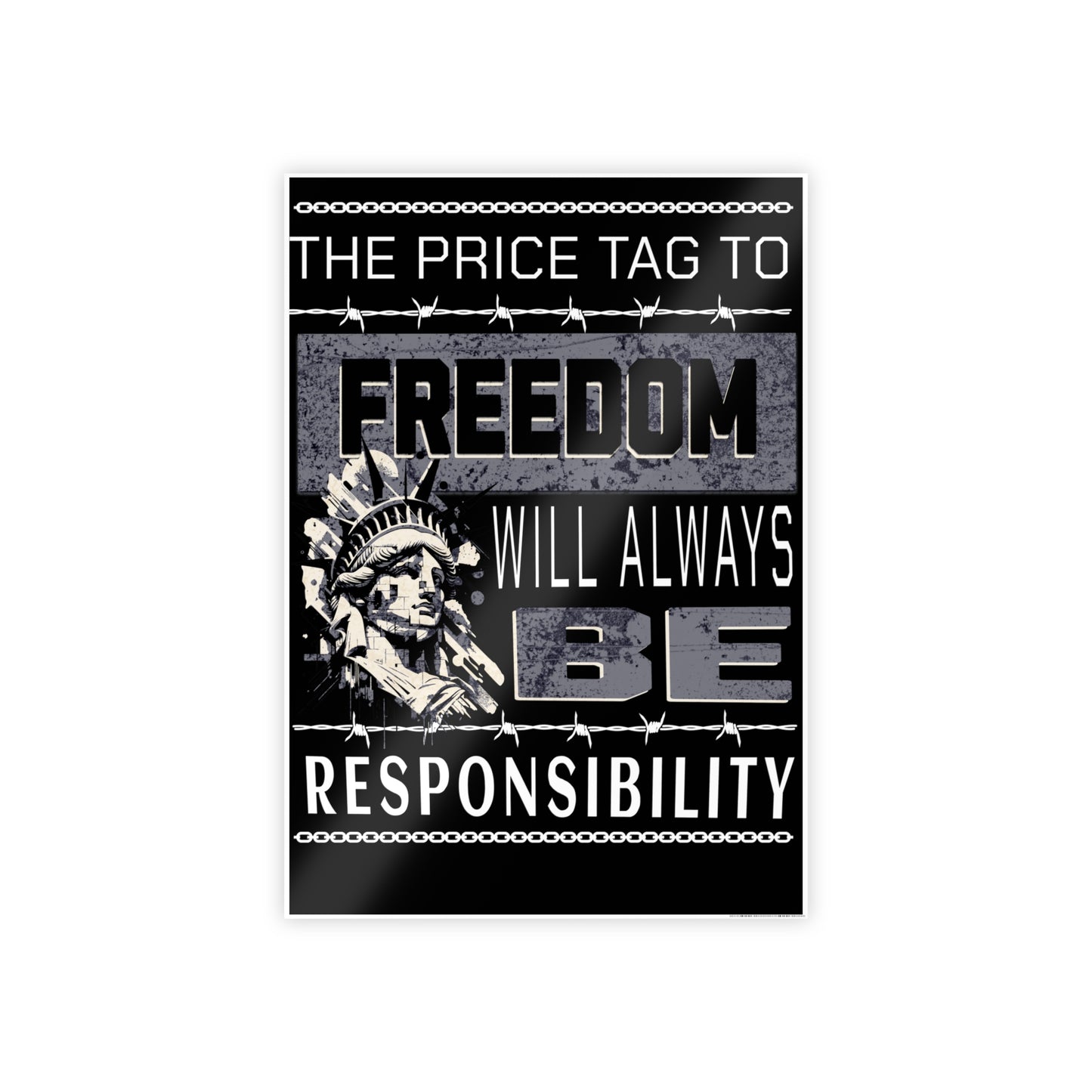 Inspiring Wall Art Print - Glossy Motivational Poster | Faith Decor | Home, Office, Gifts, Christian Art, Wall Decor, Uplifting Message