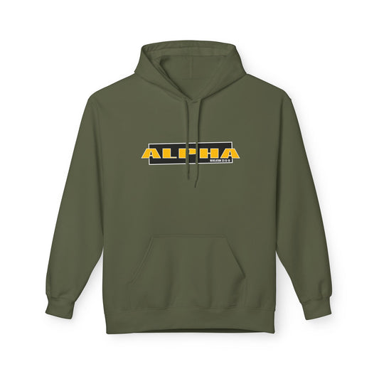 Black and Yellow Alpha Hoodie – LIT🔥 — Living In The Fire™