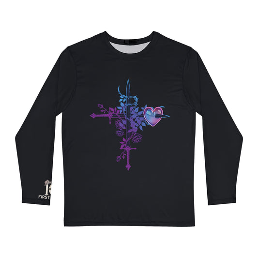 Copy of Copy of First Class Men's Long Sleeve Shirt for Men, Statement Tee, Inspirational Gift, Casual Style, Faith-Based Apparel