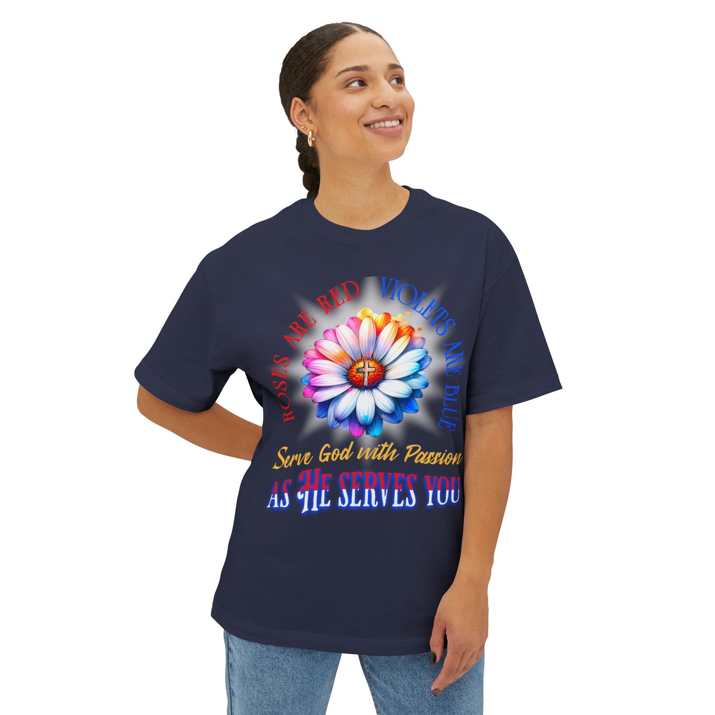 Roses and Violets Tee — "Roses Are Red, Violets Are Blue" Inspirational Graphic T-Shirt