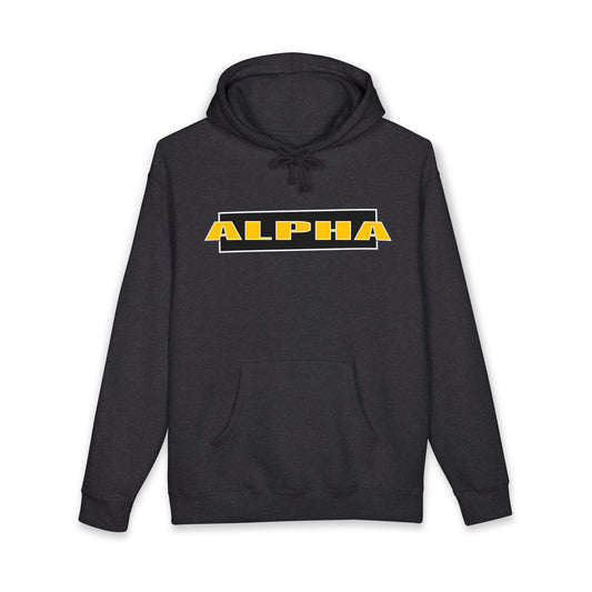 Alpha Hoodie — Bold 'ALPHA' Front Logo & 'GOD The Beginning and The End' Back Graphic-LIT🔥— Living In The Fire™