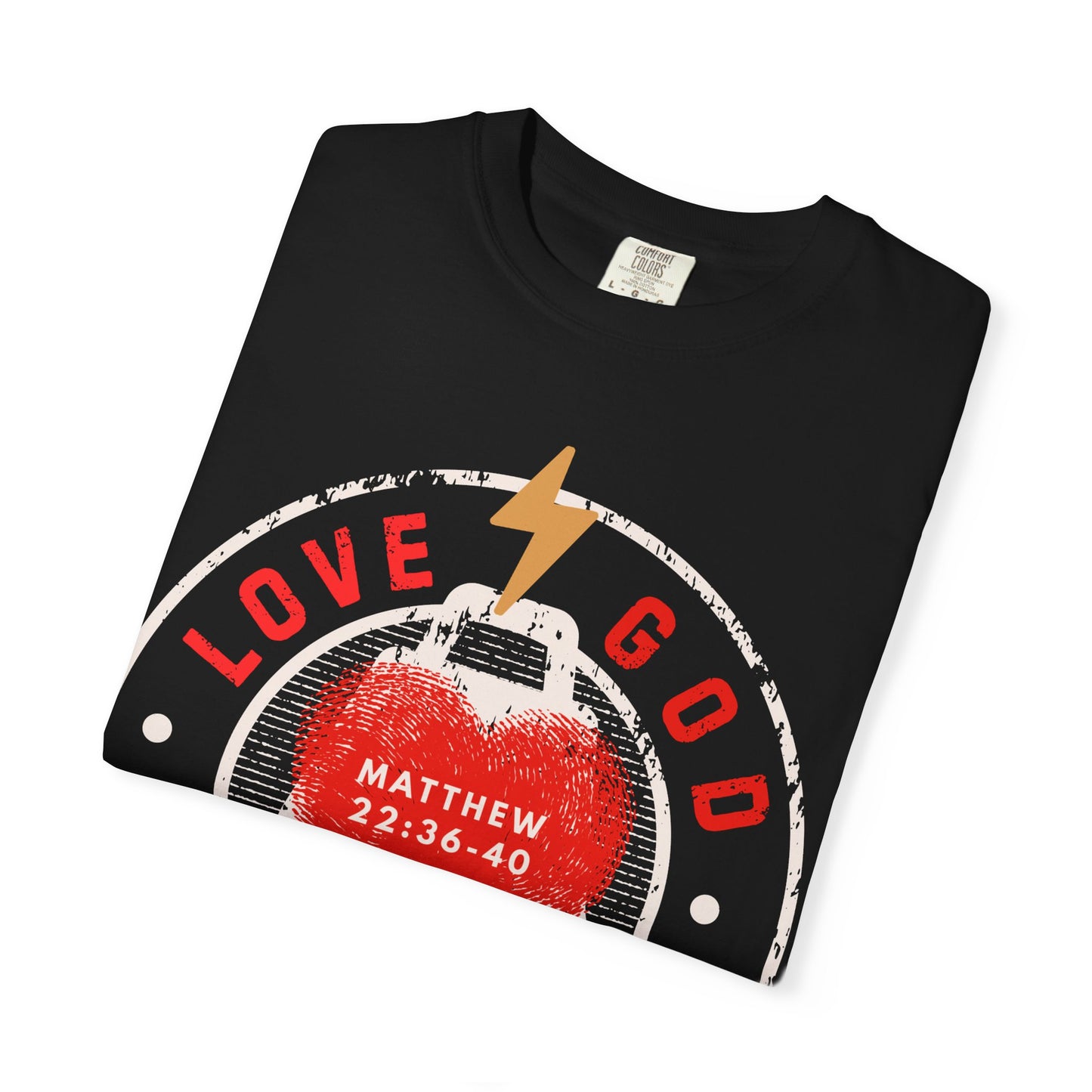 Love God Love People T-Shirt — Matthew 22:36-40 Christian Tee