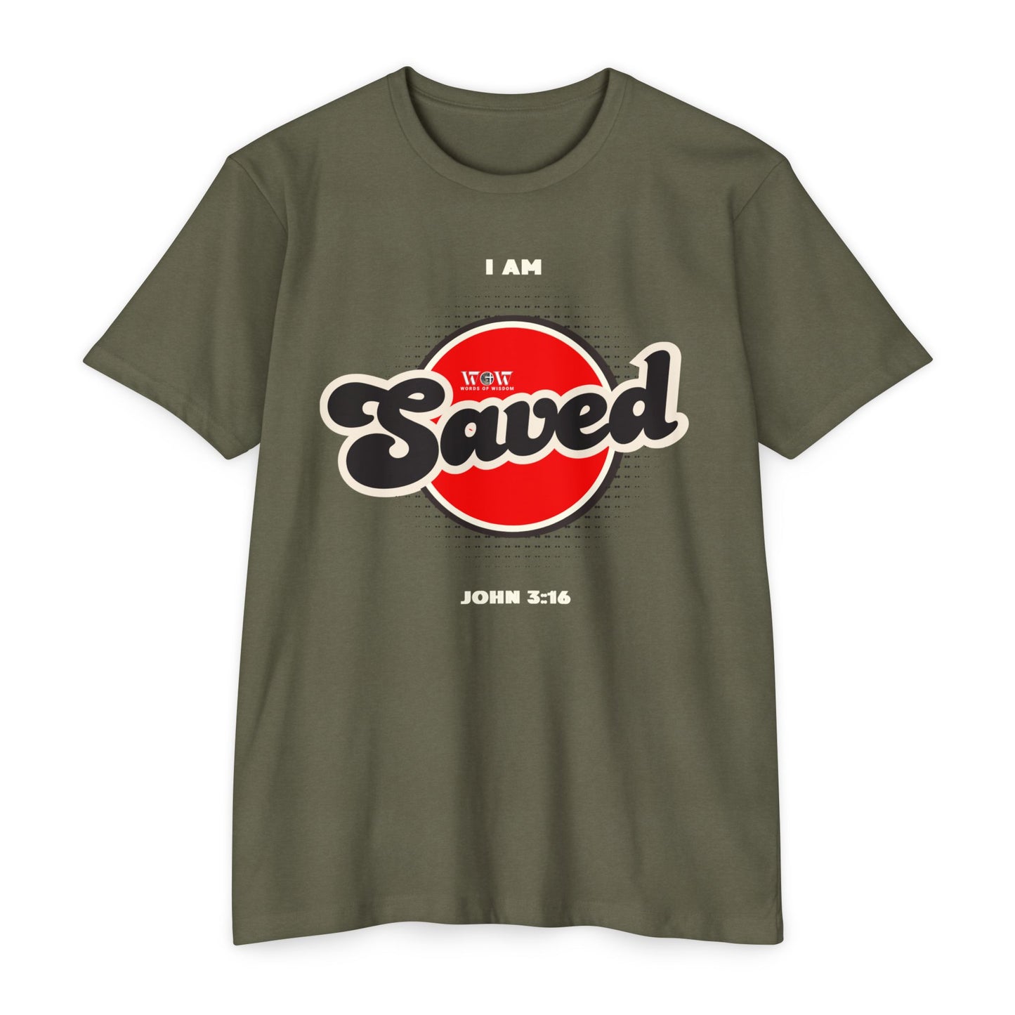 Saved John 3:16 Christian T-Shirt — I Am Collection — Wear the Identity Heaven Spoke Over You