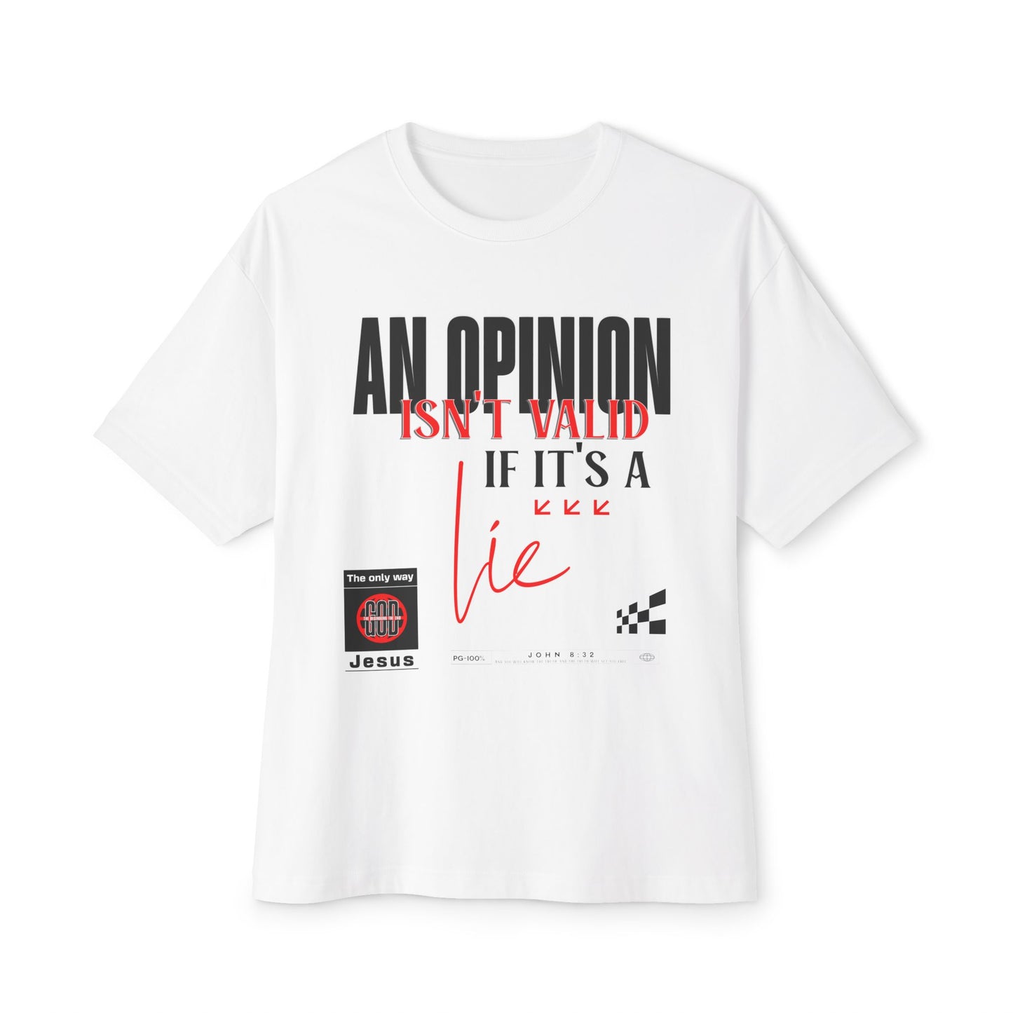 An Opinion Doesn’t Matter Tee — WoW — Words of Wisdom
