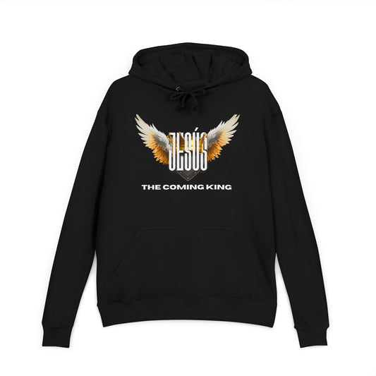Hoodie – "Jesus The Coming King" Winged Faith Pullover-WoW Words of Wisdom