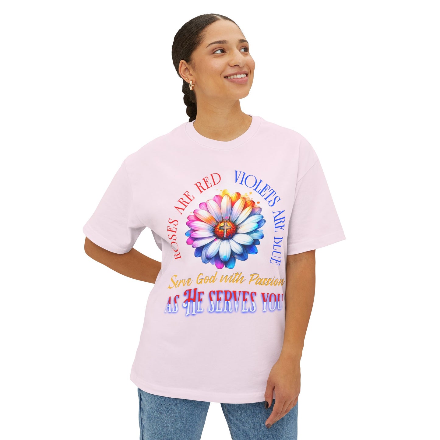 Roses and Violets Tee — "Roses Are Red, Violets Are Blue" Inspirational Graphic T-Shirt