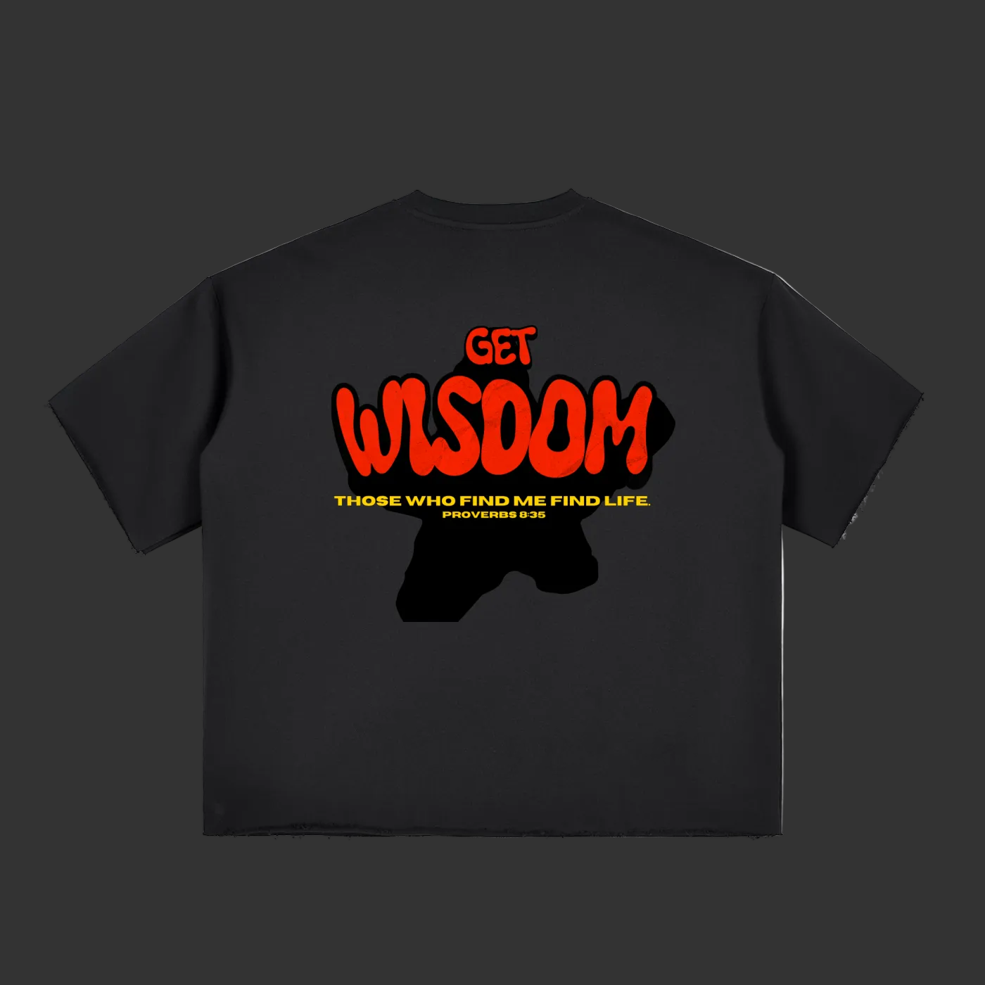 Get Wisdom Raw-Edge T-Shirt
