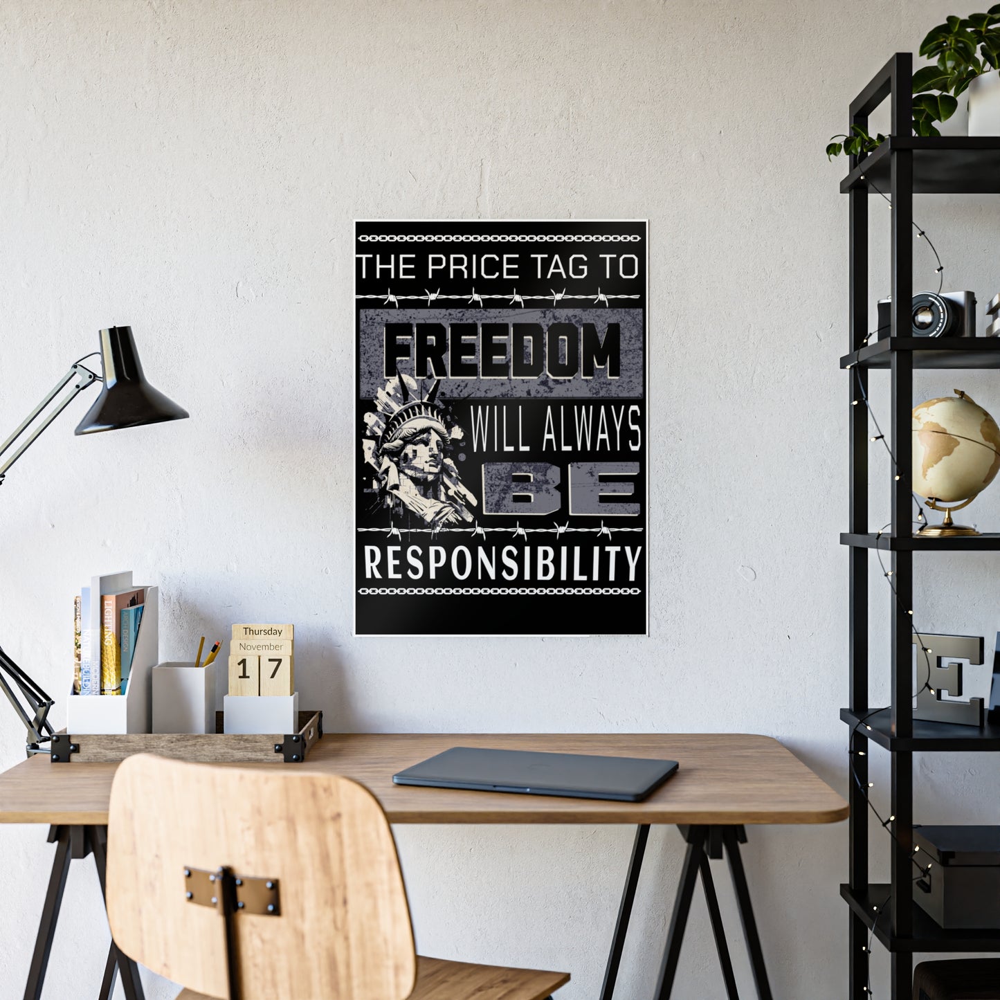 Inspiring Wall Art Print - Glossy Motivational Poster | Faith Decor | Home, Office, Gifts, Christian Art, Wall Decor, Uplifting Message