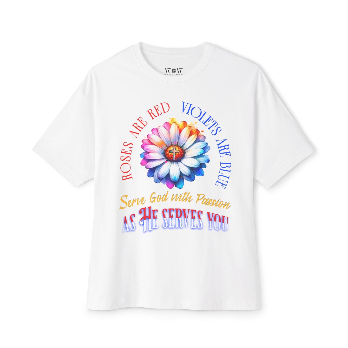 Roses and Violets Tee — "Roses Are Red, Violets Are Blue" Inspirational Graphic T-Shirt