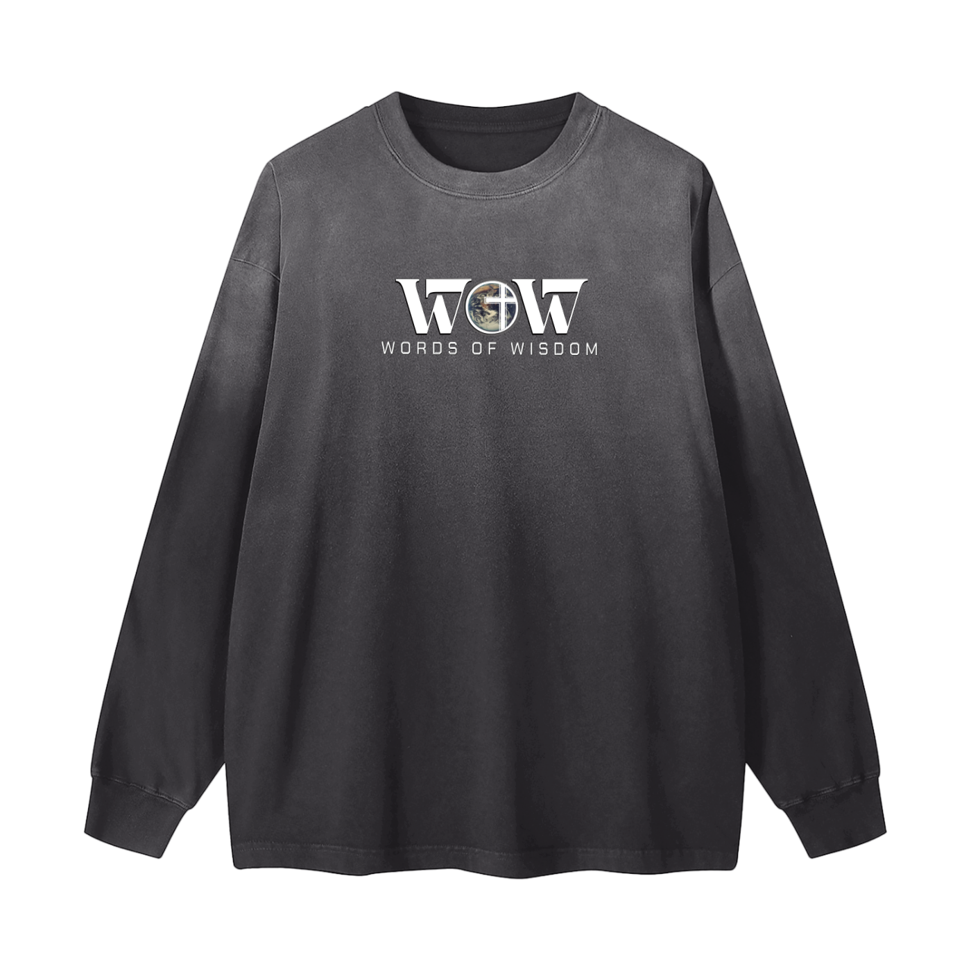 Gradient Washed Long Sleeve T-Shirt