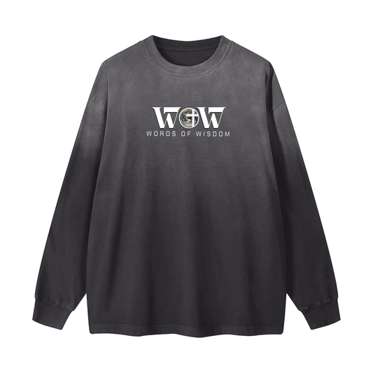 Gradient Washed Long Sleeve T-Shirt