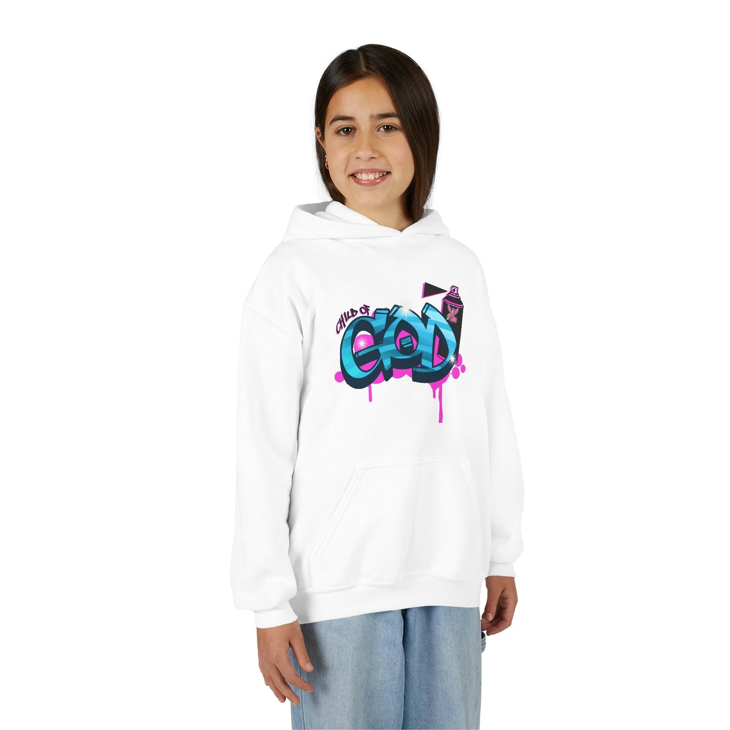 Copy of Youth Hoodie — She's a God' Colorful Graffiti Streetwear Sweatshirt