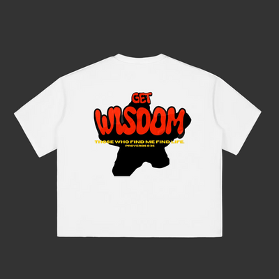 Get Wisdom Raw-Edge T-Shirt