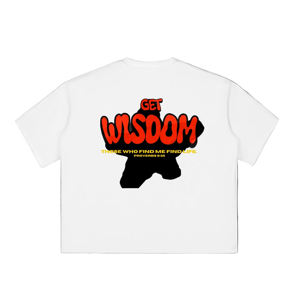 Get Wisdom Raw-Edge T-Shirt