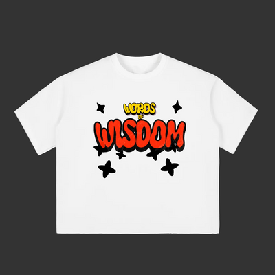 Get Wisdom Raw-Edge T-Shirt