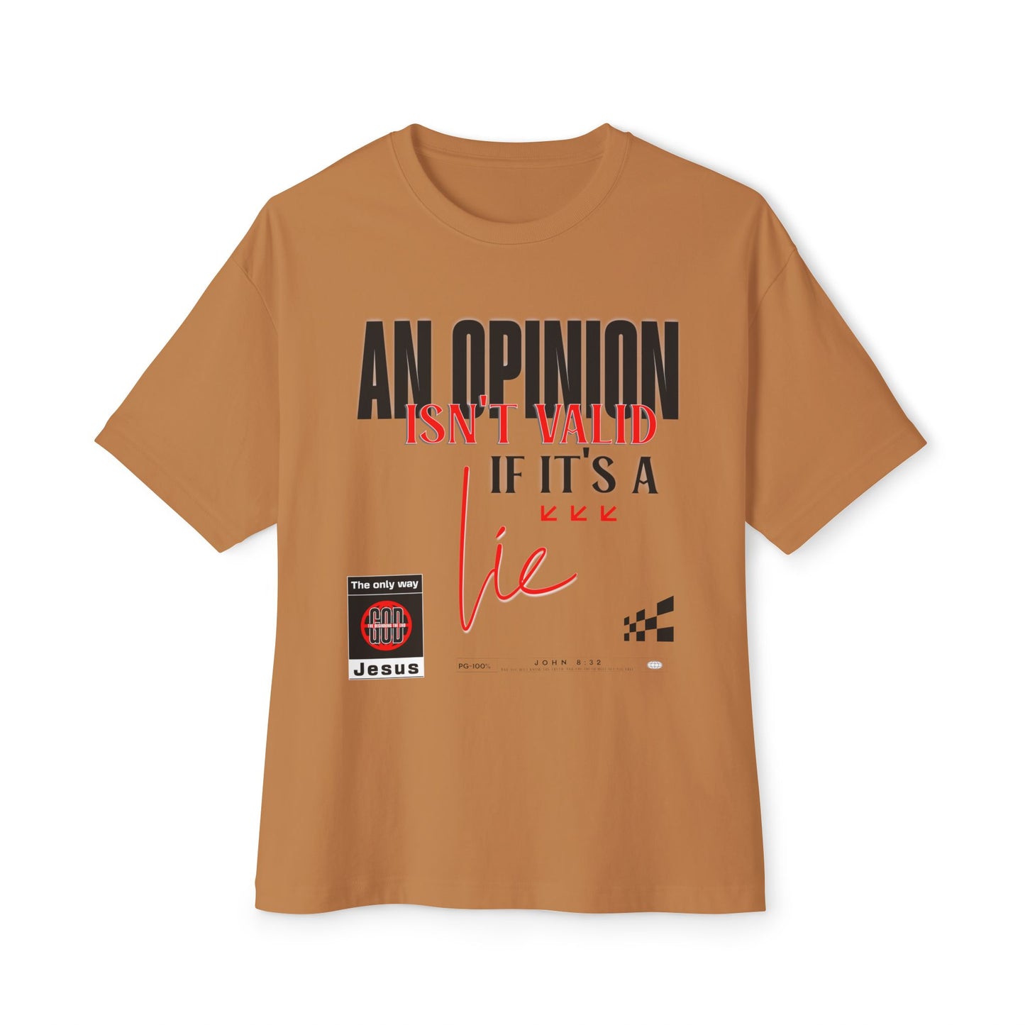 An Opinion Doesn’t Matter Tee — WoW — Words of Wisdom