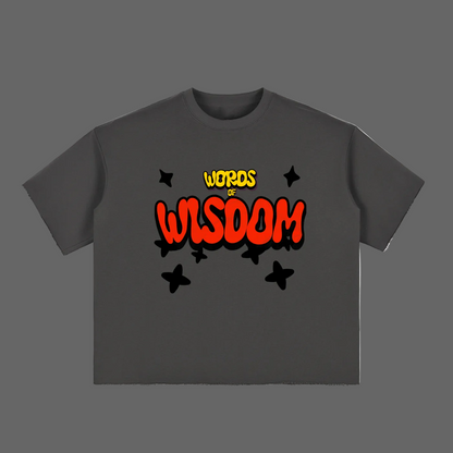 Get Wisdom Raw-Edge T-Shirt