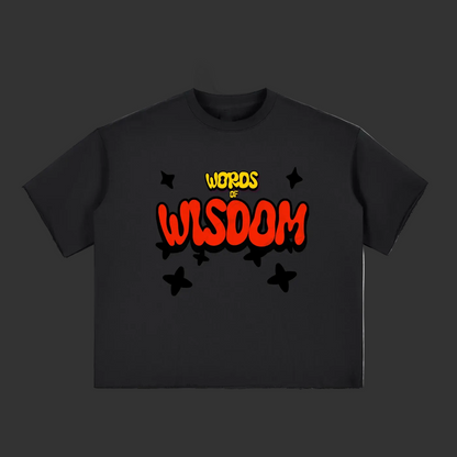 Get Wisdom Raw-Edge T-Shirt