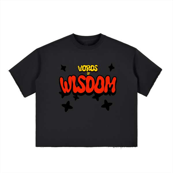 Get Wisdom Raw-Edge T-Shirt