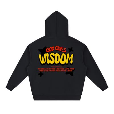 God Gives Wisdom Boxy Heavyweight Hoodie