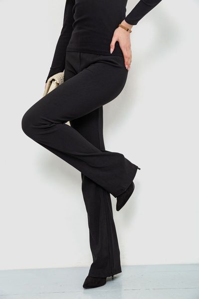 Штаны женские клеш, цвет черный, 129R1565-1 129R1565-1 фото