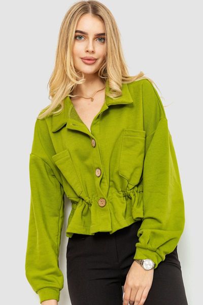 Жакет жіночий двонитка, колір світло-зелений, 115R0519 115R0519 фото