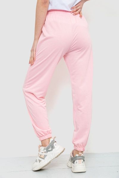 Спорт штаны женские однотонные, цвет розовый, 129RH021 129RH021 фото