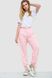 Спорт штани жіночі однотонні, колір рожевий, 129RH021 129RH021 фото 2