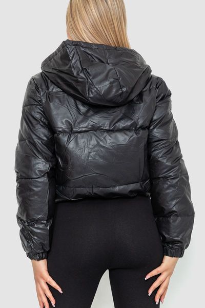 Куртка жіноча демісезонна екошкіра, колір чорний, 214R729 214R729 фото