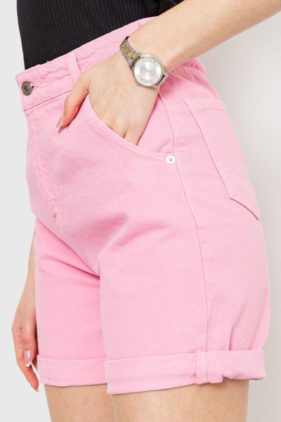 Джинсові шорти жіночі, колір рожевий, 214R1035 214R1035 фото