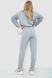 Спорт костюм женский однотонный, цвет светло-серый, 182R011-1 182R011-1 фото 4