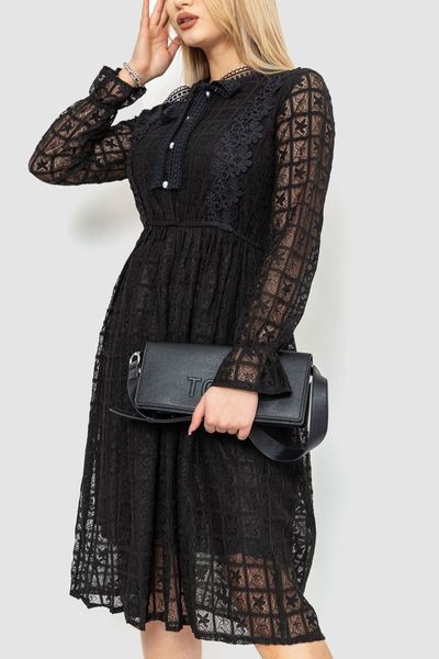 Ошатне плаття, колір чорний, 129R1907 129R1907 фото