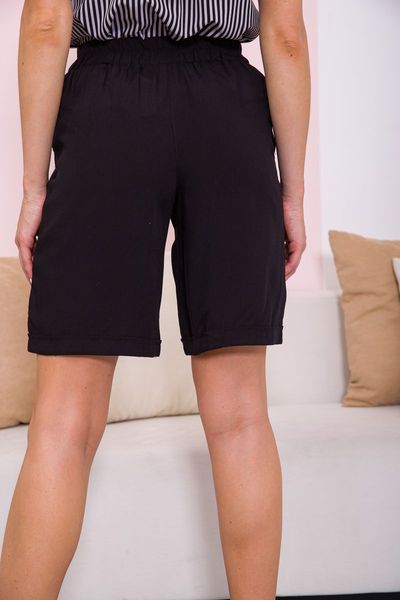 Жіночі шорти на резинці, чорного кольору, 119R510-4 119R510-4 фото