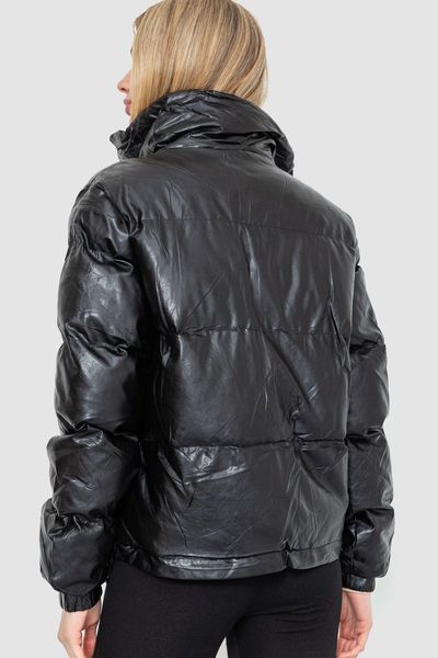 Куртка жіноча демісезонна екошкіра, колір чорний, 243R201 243R201 фото