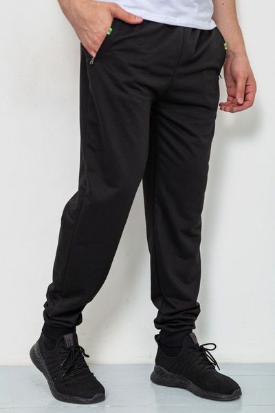 Спорт штаны мужские двухнитка, цвет черный, 244R41298 244R41298 фото