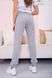 Женские спортивные штаны с манжетами, светло-серого цвета, 102R292 102R292 фото 4