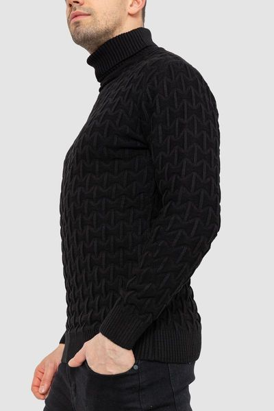 Гольф-светр чоловічий, колір чорний, 161R619 161R619 фото