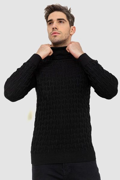 Гольф-светр чоловічий, колір чорний, 161R619 161R619 фото