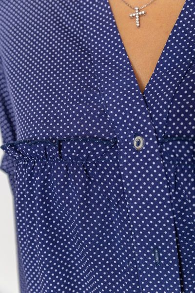 Блуза женская в горох, цвет синий, 102R306 102R306 фото