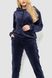 Спорт костюм жіночий велюровий з капюшоном, колір темно-синій, 241R105 241R105 фото 2