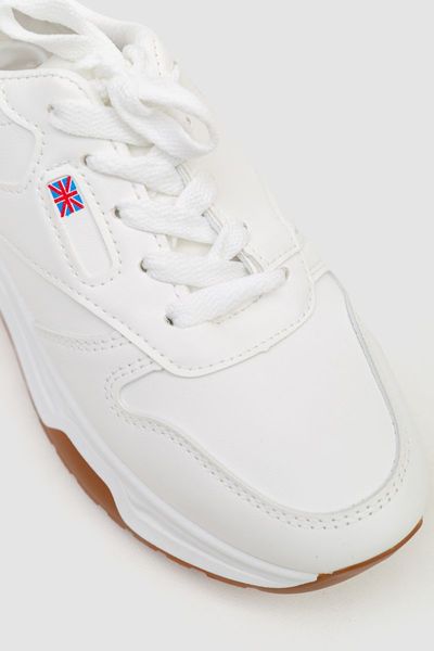 Кросівки жіночі екошкіра, колір білий, 243R186-137 243R186-137 фото