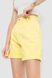 Джинсові шорти жіночі, колір жовтий, 214R1035 214R1035 фото 3