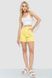 Джинсові шорти жіночі, колір жовтий, 214R1035 214R1035 фото 2
